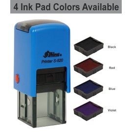 No Smoking Or Not Allowed Sign Icon Round Rubber Stamp Self Inking Shiny Mini Stamper 20 mm- Violet Ink