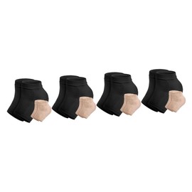 Healvian 8pairs Moisturizing Gel Heel Socks Breathable Heel Protectors for Reusable Foot Sleeves for Men Women Elastic for