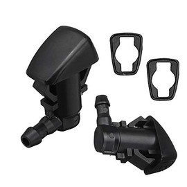 LECWOF Set of 2 Windshield Washer Nozzle Kit fit for 2005-2016 Jeep Grand Cherokee fit for 2005-2013 Chevy Malibu fit for 2007-2010 Saturn Aura 55372143AB 15247800 55156427AB 55079049AA
