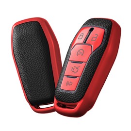 ELOHEI - Funda de TPU suave para llave de coche para Ford, compatible con Ford F150 Explorer 2013-2016 Ford Fusion 2015-2017 Ford Mustang Edge Lincoln MKZ MKC MKX 5 botones llave inteligente