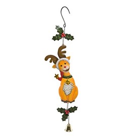 Goebel, Hanging Wall Decoration, Christmas Reindeer with Bell, Metal, 19.6inch, 66701707