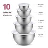 FineDine Stainless Steel Mixing Bowls Set with Lids, Home Kitchen