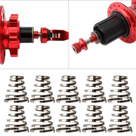 BELOWSYALER 10Pieces Bike Wheel Springs,Stainless Steel Bike Quick Release Spring Skewer Hub for Cycling Mountain Road Bike