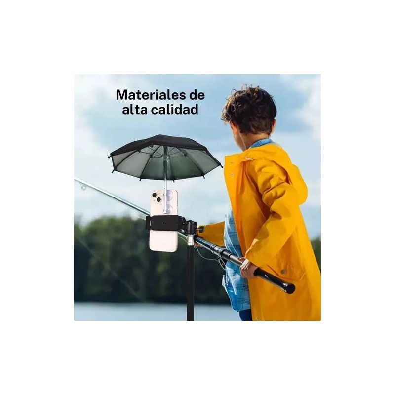 Soporte Para Sombrilla Para Teléfono Celular Para Auto Negro