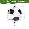 Pack of 6 Football Balloons, Football Balloons, 22 Inch 4D