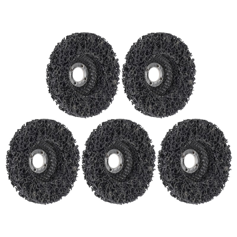 5Pcs Strip Discs Stripping Wheel Black 4 Inch for Stainless