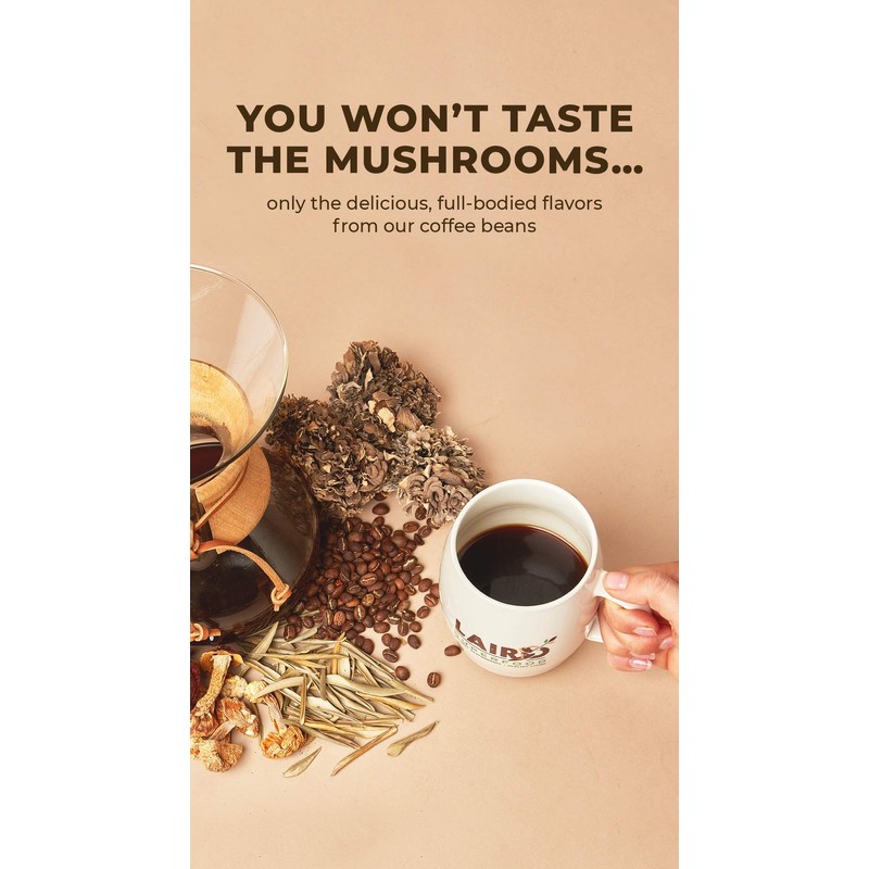 Laird Superfood Boost Coffee, Medium Roast Ground Beans Infused with