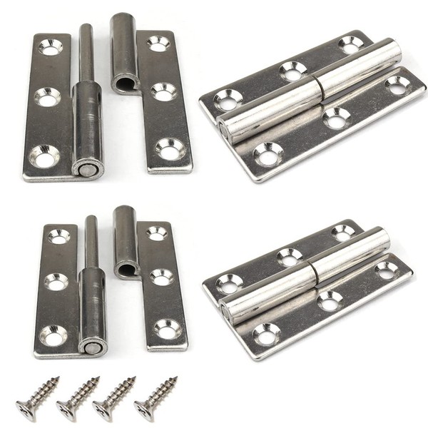 4Pcs 3" Lift Off Door Hinges, Heavy Duty Window Detachable