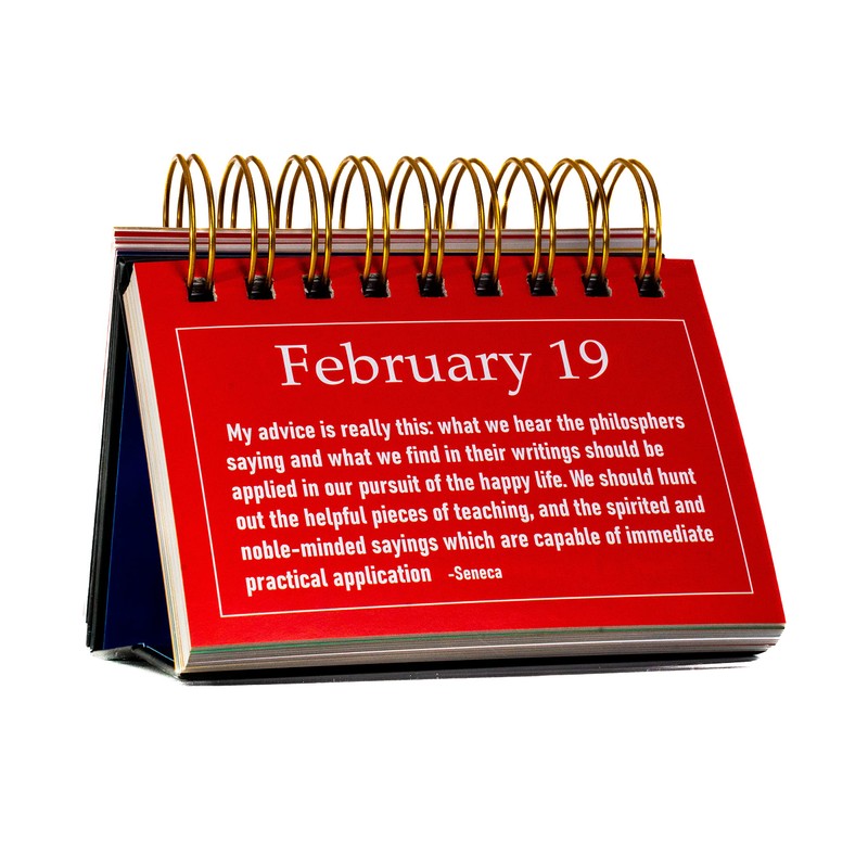 Stoic Quotes Daily Flip Calendar Perpetual 365 Days Inspiration Motivation