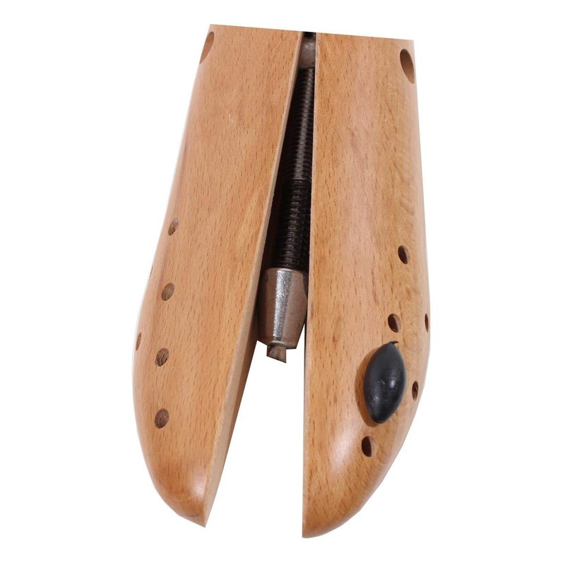 DELFA Beech Wood Shoe Stretcher with 2-Way Mechanism Made of