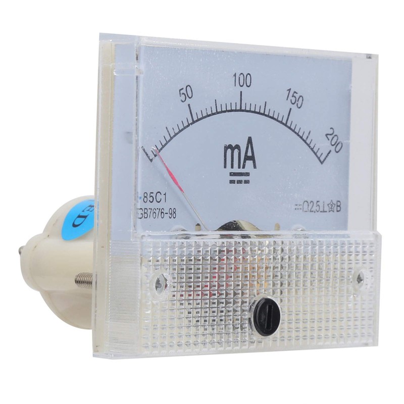85C1 DC 0-200MA Ammeter Panel Amp Meter Pointer DC Ammeter