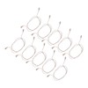 10Pcs 2pin Hearing Aid Cable High Temperature Resistance PVC Reliable