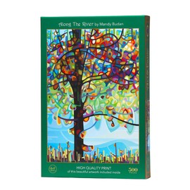 Art & Fable, Along The River by Mandy Budan, 500 Piece Fine Artwork Premium Adult Jigsaw Puzzle