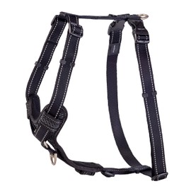 Rogz Utility Control Padded Chest Dog Harness with Two Point Steering Black Extra Large