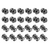 sourcing map 24pcs 0.46" x 0.51" Mini Round Knobs, Small