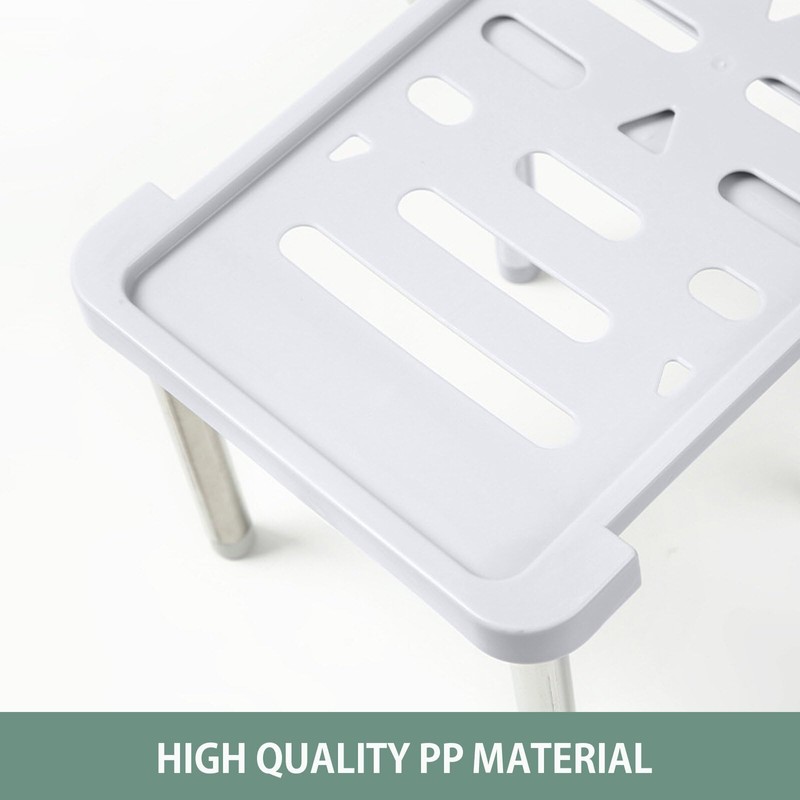 Organizador Alacena Apilable Multiusos De Gabinetes Estante (White)