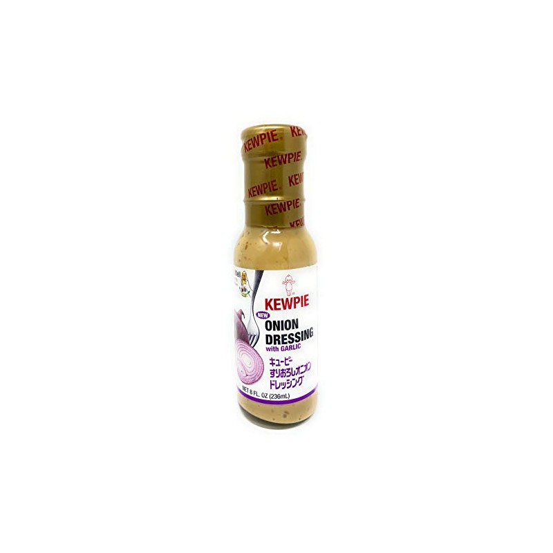 Kewpie Japanese Salad Dressings 8oz (236mL), 1 Pack (Onion with