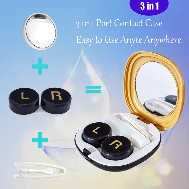 Contact Lens Case with Cleaner Washer Contact Lens Box Kit