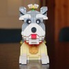 Myweyde Schnauzer Building Blocks, Dog Micro Building Blocks, Cute Animal