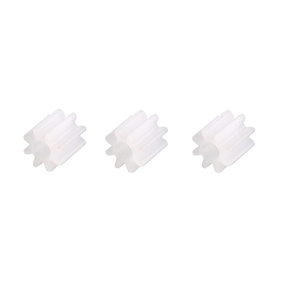 uxcell 50pcs Plastic Gears 8 Teeth Model 082A Reduction Gear Plastic Worm Gears for RC Car Robot Motor