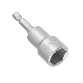 TOP-VIGOR 15mm Nut Setter Driver Drill Bit Set, 1/4 inch Hex Shank Quick Change, 65mm Length Metric Nut Driver Set for Woodworking, Auto Repairing, Machine Maintenance, Furnitures