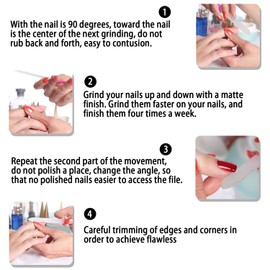 JewelryWe cm Professional Glass Nail Files – 5 Premium Luxury Crystal for long-lasting Manicure Pedicure Purple