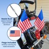 GUAIMI License Plate Flag Mount Double Flag Holder Motorcycle Flags