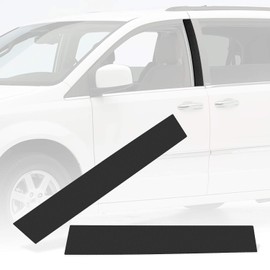 RANSOTO 926-446 B Pillar Trim Door Compatible with 2008-2020 Chrysler Town Country, Dodge Grand Caravan Driver & Passenger Side Windshield Outer Molding Replaces 926-445 5020664AA 5020665AA