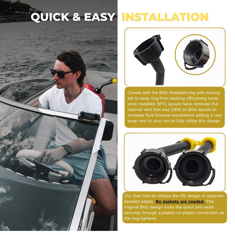 Mr Yellow Cap Gas Can Spout Replacement For 𝐎𝐥𝐝 𝐒𝐭𝐲𝐥𝐞