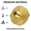 Brass Fire Hydrant Adapter 2-1/2" NST (NH) Female x 3/4"