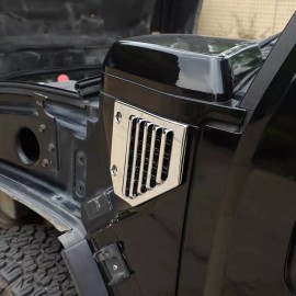Xiaoerdian2020 Side Vent Covers Chrome Hood Intake Bezel Moulding Cap For Hummer H2 03-09 US