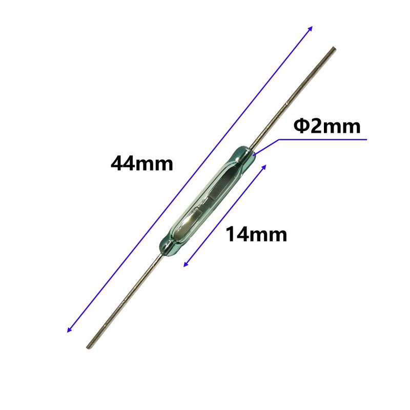 Gebildet 20pcs Reed Switch Reed Contact Normally Open (N/O) Magnetic