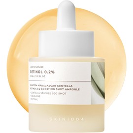 SKIN1004 Retinol 0.2% Boosting Shot Ampoule, Face Serum for Skin Elasticity, Facial Spicule Serum with Retinol & Retinal, Centella Ampoule for Fine Lines & Wrinkles, Korean Skin Care, 1.01fl.oz / 30ml