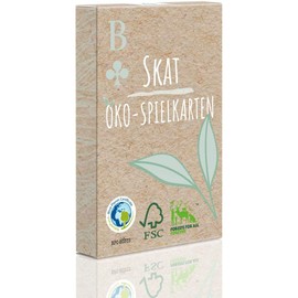 TS Spielkarten - Skat Card Game Eco with French Image - 32 Sustainable Standard Skat Cards - Food Safe - Linen Quality
