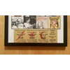 Woodstock 1969 Custom Framed Poster Collage And 2x6 3-Day Ticket