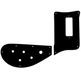 wd Pickguard For Rickenbacker 4003 Bass black parchment black