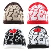 yolrdiw 4 Pieces Y2k Beanie Letter Graphics Knitted Hat Winter