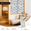 Window Stickers, Stained Glass Window Privacy Film, UV Blocking Static