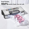 Gasbye Vacuum Sealer Machine, 90kPa Food Sealer with Double Heat