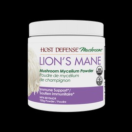 Host Defense Lion's Mane Mushroom Powder, 100g powder / 66 servings