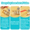 Ceaeso Brass Garden Hose Shut Off Valve Full Flow, No