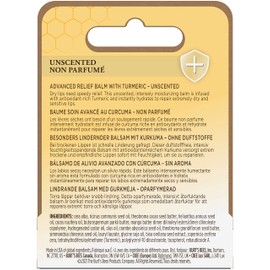 Burt's Bees 100% Natural Origin, Advanced Relief of Lip Balm with Beeswax and Antioxidant-Rich Turmeric