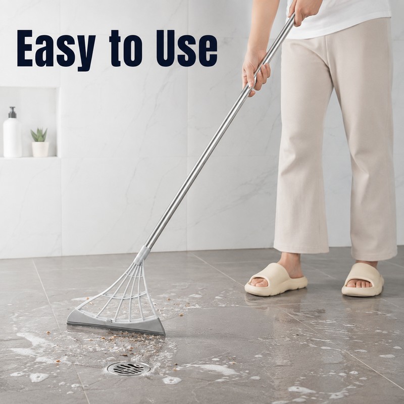 Silicone Broom Wiper Squeegee for Wet and Dry Floor Cleaning