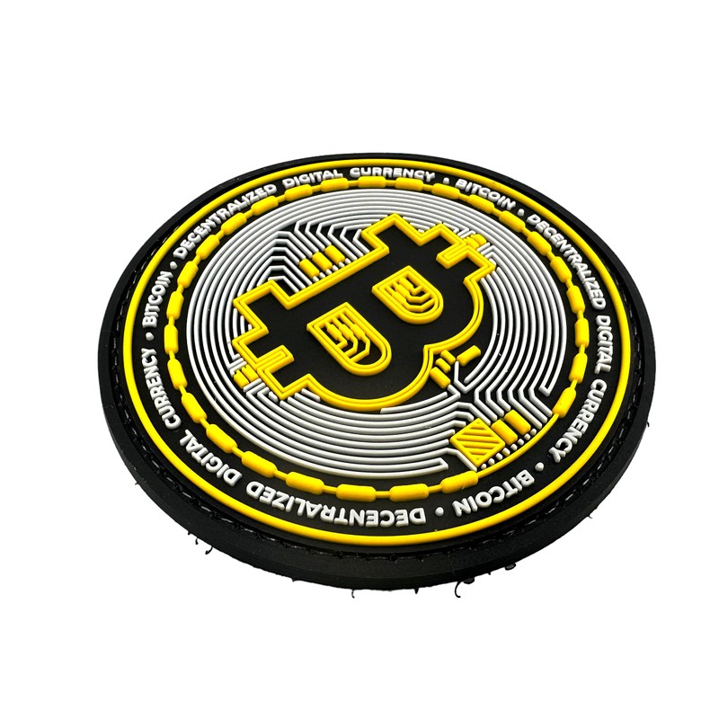 BTC Crypto Digital Currency Airsoft PVC Morale Cosplay Team Patch