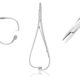 Mathieu Ligature Elastic Placing Pliers 5.5", Separator Placer, Orthodontic Pliers, Orthodontic Lace Back Tightener ZAMAHA UK (Mathieu Plier)