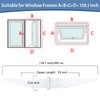 IFORYONLIFE Protable Air Conditioner Window Seal Universal Casement Window Air