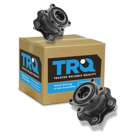 TRQ Rear Wheel Bearing and Hub Assembly Set 2 Piece Compatible with 07-18 Nissan Altima 09-14 Maxima 16-22 Maxima 15-23 Murano Front Wheel Drive 13-20 Pathfinder Front Wheel Drive
