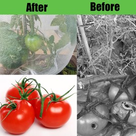 Gardtree 3 PCS 2.4 x 4 FT Bird Insect Barrier Netting for Garden Protection, Fruit Tree Net with Drawstring & Zipper, Plant Cover Mesh from Animals for Blueberry Bush Vegetables Tomato