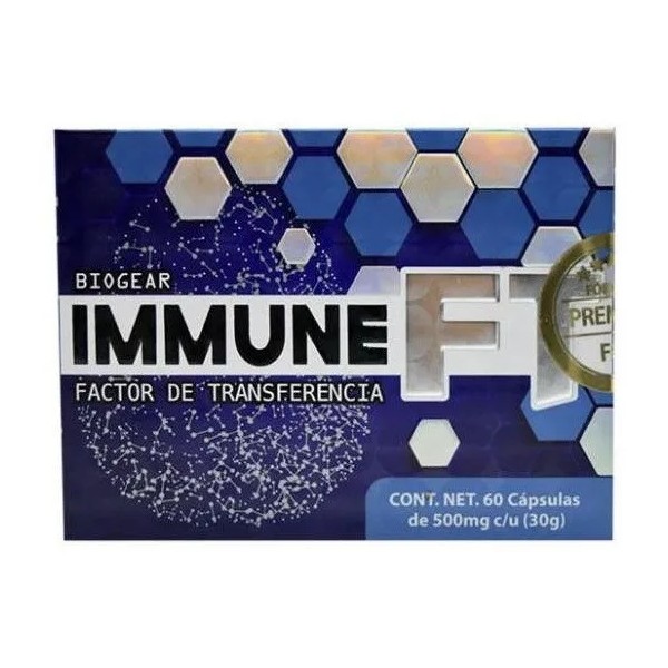 Suplemento En Cápsulas Biogear Immuneft Factor De Transferencia En Caja