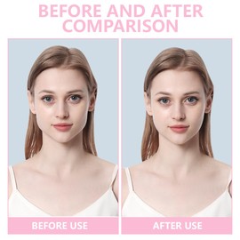 JAZOKA 40 Pcs Facelift Tape for Face with 4 Bands, Face Lift Tape Invisible with String, Instant Facial Tape Face Lift Tapes and Bands for Neck Eyes Jowls Double Chin